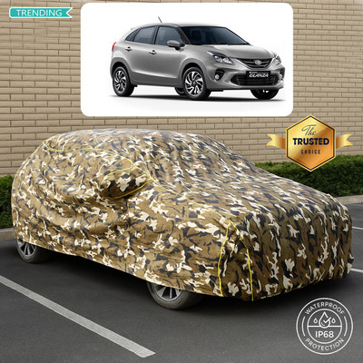 PAGORA Car Cover For Toyota Glanza G Hybrid (With Mirror Pockets)(Yellow, Multicolor)