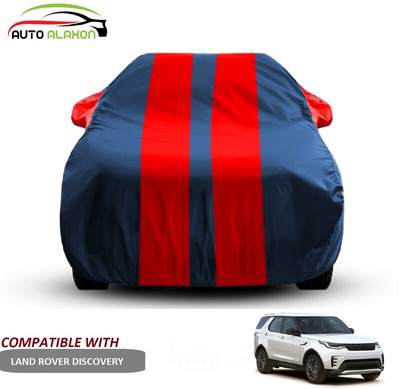 AUTO ALAXON Car Cover For Land Rover Discovery (With Mirror Pockets)(Blue, Red)