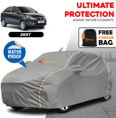 AUTOMOZEXO Car Cover For Tata Zest (With Mirror Pockets)(Grey)