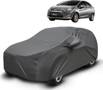 MOCKHE Car Cover For Ford Fiesta (With Mirror Pockets)(Grey)