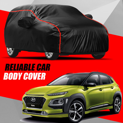 AXLOZ Car Cover For Hyundai Kona (With Mirror Pockets)(Multicolor)