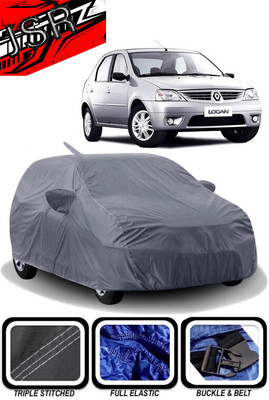 J S R Car Cover For Mahindra Logan (With Mirror Pockets)(Grey)
