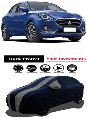 Amexride Car Cover For Maruti Suzuki Swift Dzire VDI Diesel (With Mirror Pockets)(Grey)
