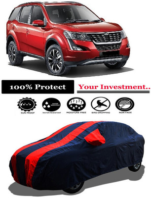 Amexride Car Cover For Mahindra XUV500 W11 AT Diesel (With Mirror Pockets)(Red)
