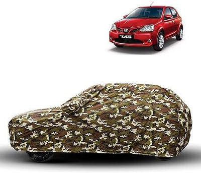 High Life Car Cover For Toyota Etios (With Mirror Pockets)(Green)