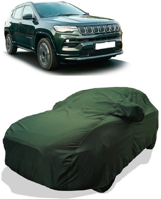 Coxtor Car Cover For Jeep Compass (With Mirror Pockets)(Gold)