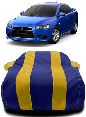 Autoprime Car Cover For Mitsubishi Lancer (With Mirror Pockets)(Yellow, Blue)
