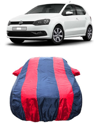 Wegather Car Cover For Volkswagen Polo 1.6 L (With Mirror Pockets)(Red)
