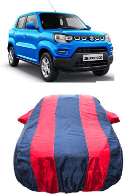Wegather Car Cover For Maruti Suzuki S-Presso Vxi AMT (With Mirror Pockets)(Red)
