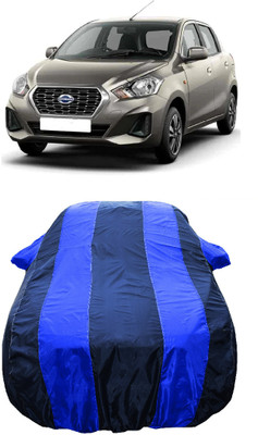 Wegather Car Cover For Datsun Datsun GO D Petrol (With Mirror Pockets)(Blue)