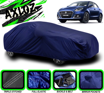 AXLOZ Car Cover For Maruti Suzuki Dzire (With Mirror Pockets)(Blue)