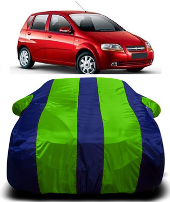 AXLOZ Car Cover For Chevrolet Aveo Uva (With Mirror Pockets)(Multicolor)