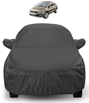Euro Care Car Cover For Volkswagen Vento (Without Mirror Pockets)(Grey)