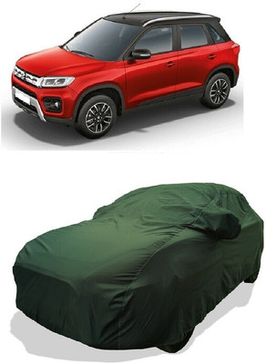 Coxtor Car Cover For Maruti Suzuki Vitara Brezza ZXI Plus Dual Tone Petrol (With Mirror Pockets)(Green)