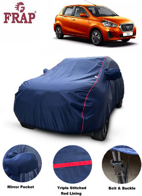 Frap Car Cover For Datsun GO NXT (With Mirror Pockets)(Blue)