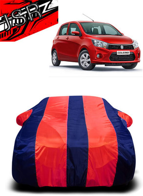 J S R Car Cover For Maruti Suzuki CelerioX AMT ZXI (With Mirror Pockets)(Red, Blue)