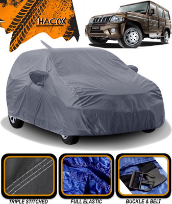 HACOX Car Cover For Mahindra Bolero (With Mirror Pockets)(Grey)