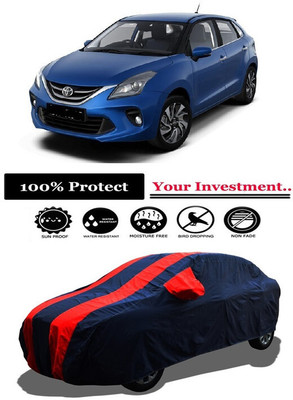 Amexride Car Cover For Toyota Glanza G CVT (With Mirror Pockets)(Red)