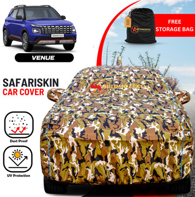 AUTOMOZEXO Car Cover For Hyundai Venue (With Mirror Pockets)(Multicolor)