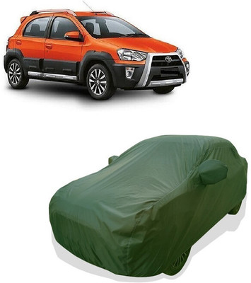 Tricway Car Cover For Toyota Etios Cross 1.5L V Petrol (With Mirror Pockets)(Green)