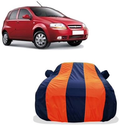 Tricway Car Cover For Chevrolet Uva 1.2LT (With Mirror Pockets)(Orange)