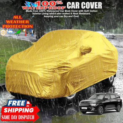 Tamanchi Autocare Car Cover For Kia Carens(Gold)