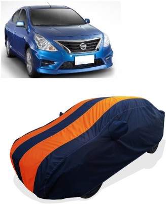 Coxtor Car Cover For Nissan Almera 1.5 Sport (With Mirror Pockets)(Orange)