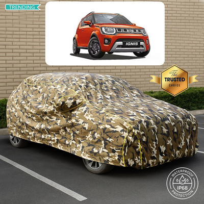 GOSHIV-car and bike accessories Car Cover For Maruti Ignis (With Mirror Pockets)(Multicolor)