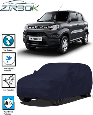 ZIRBOK Car Cover For Maruti Suzuki S-Presso (With Mirror Pockets)(Blue)