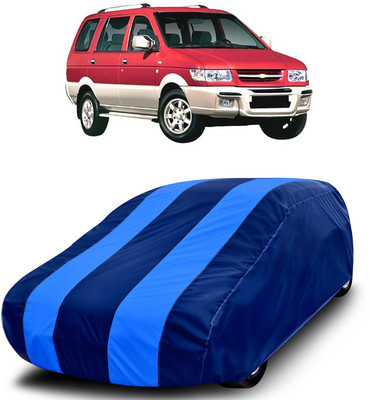 MoTRoX Car Cover For Chevrolet Tavera (Without Mirror Pockets)(Blue, Blue)