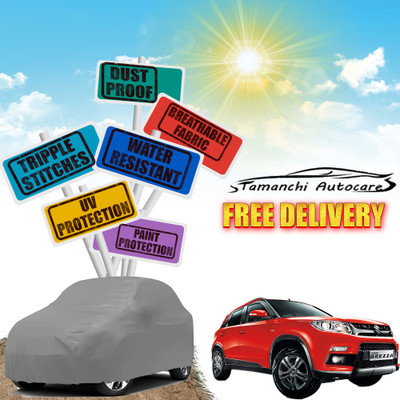 Tamanchi Autocare Car Cover For Maruti Suzuki Vitara Brezza(Grey)