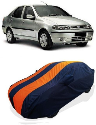 QLAX Car Cover For Maruti Siena (With Mirror Pockets)(Orange)
