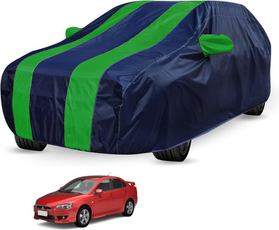 Auto Hub Car Cover For Mitsubishi Lancer (With Mirror Pockets)(Blue, Green)