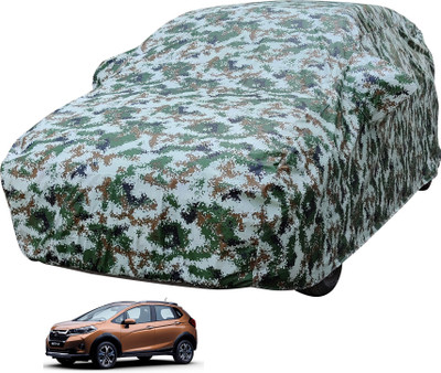 Auto Hub Car Cover For Honda WR-V (With Mirror Pockets)(Multicolor)