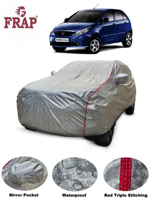 Frap Car Cover For Tata Vista (With Mirror Pockets)(Silver)