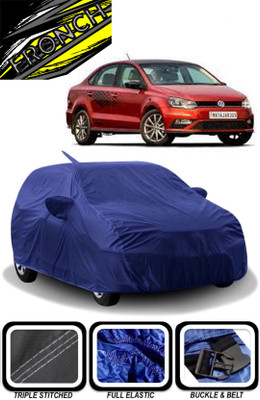 FRONCH Car Cover For Volkswagen Vento, Vento 1.2 TSI Comfortline AT (With Mirror Pockets)(Blue)