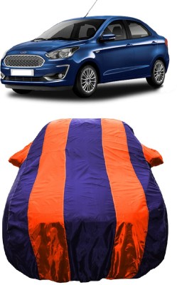 Wegather Car Cover For Ford Figo Aspire (With Mirror Pockets)(Orange)