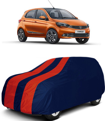 MoTRoX Car Cover For Tata Tiago (Without Mirror Pockets)(Red, Blue)