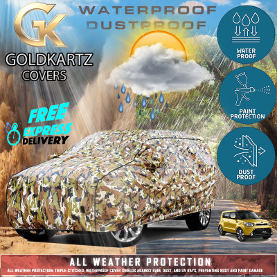 Tamanchi Autocare Car Cover For Kia Soul (With Mirror Pockets)(Multicolor)