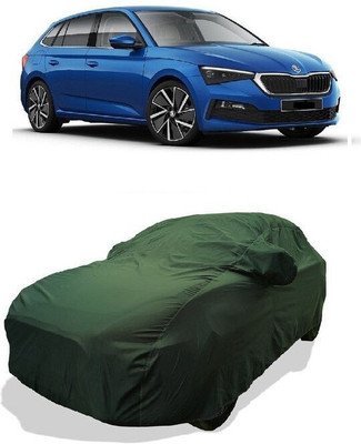 QLAX Car Cover For Maruti Scala AT (With Mirror Pockets)(Green)