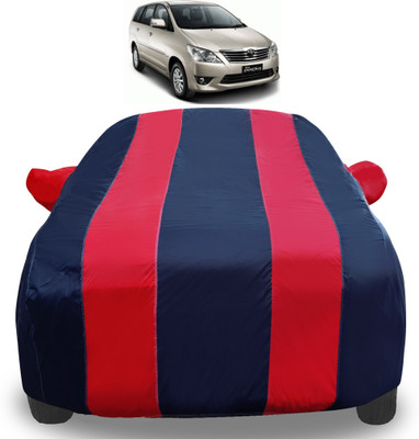 Auto Hub Car Cover For Toyota Innova (With Mirror Pockets)(Red)