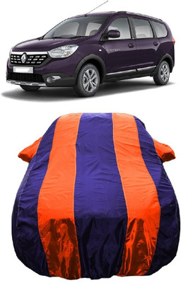 Wegather Car Cover For Renault Lodgy 110PS RxL (With Mirror Pockets)(Orange)
