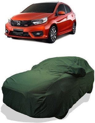 QLAX Car Cover For Maruti Brio Facelift (With Mirror Pockets)(Gold)