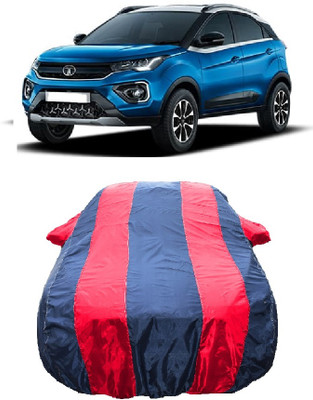 Wegather Car Cover For Tata Nexon XZ Plus DualTone Roof (O) Petrol (With Mirror Pockets)(Red)