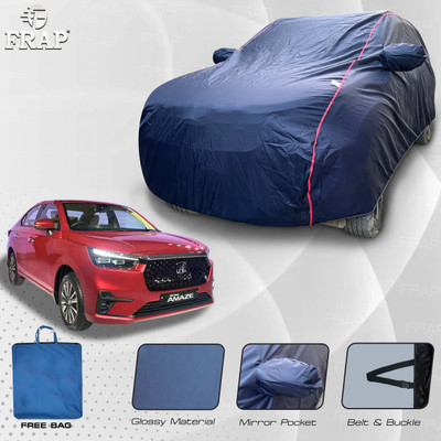 Frap Car Cover For Honda Amaze, Amaze SX i-VTEC, Amaze VX i-DTEC, Amaze V Petrol (With Mirror Pockets)(Blue, Red, For 2024 Models)