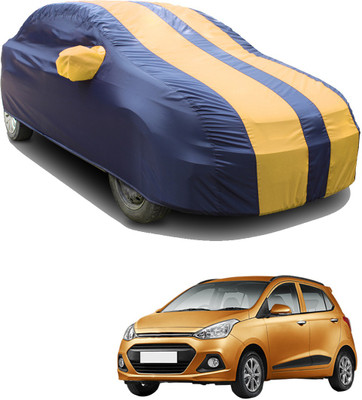 SS FOR YOUR SMART NEEDS Car Cover For Hyundai Grand i10 (With Mirror Pockets)(Blue, Yellow)