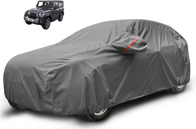 MOCKHE Car Cover For Mahindra Thar (With Mirror Pockets)(Grey)