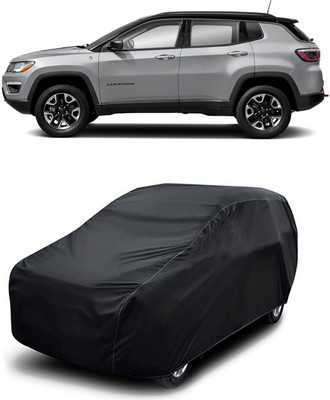 MoTRoX Car Cover For Jeep Compass (Without Mirror Pockets)(Black)