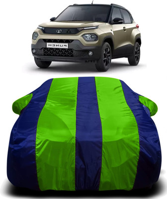 R Rayvin Star Car Cover For Tata Punch (With Mirror Pockets)(Multicolor)