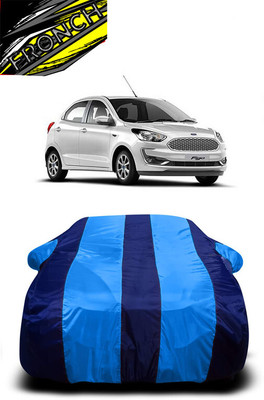 FRONCH Car Cover For Ford Figo 1.5P Titanium AT (With Mirror Pockets)(Blue)